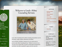 Tablet Screenshot of leedyabbeycounseling.com